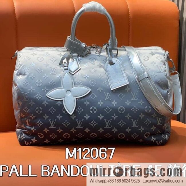 [Boutique‑grade] M12067 silver down, travel bag series, ski series KEEPALL BANDOULIZRE 45 travel bag