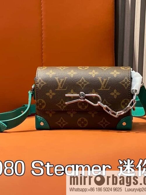 [Boutique‑grade] M12080 presbyopia/green, men\'s bag messenger bag series, this Steamer mini handbag.