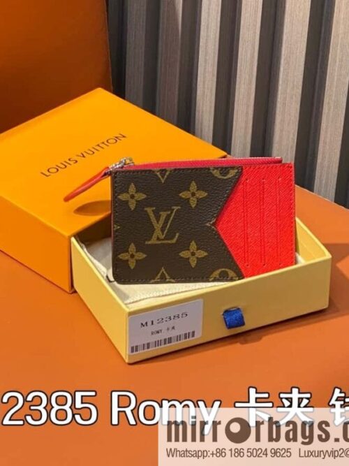 [Boutique‑grade] M12385 presbyopia red, card bag wallet series Romy card holder, wallet
