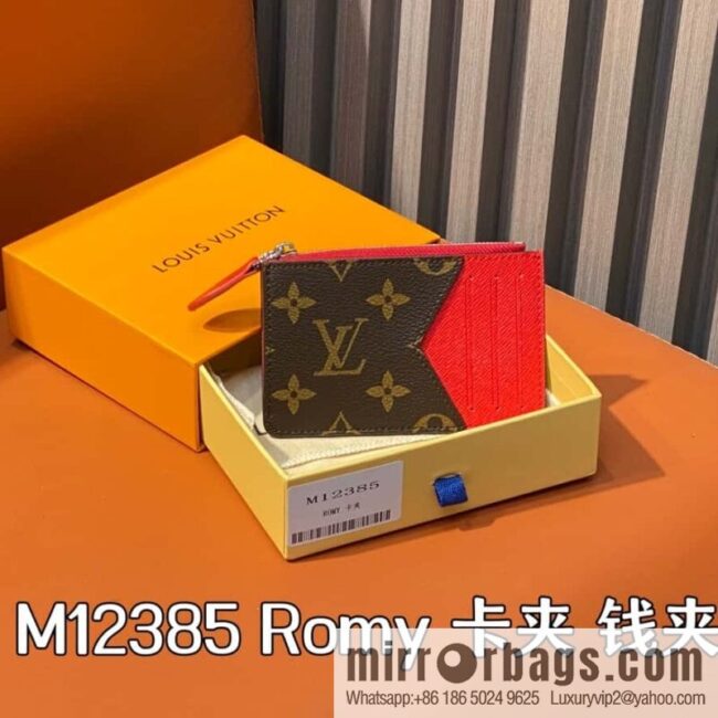 [Boutique‑grade] M12385 presbyopia red, card bag wallet series Romy card holder, wallet