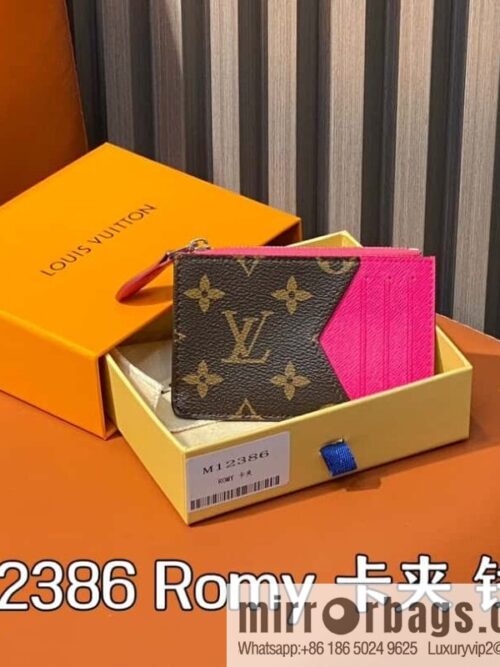 [Boutique‑grade] M12386 presbyopia plum red, card bag wallet series Romy card clip, wallet