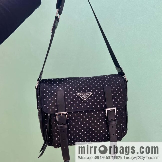 PRADA 🎉 rivet messenger bag 🎉 1BD382 new product🎉🎉