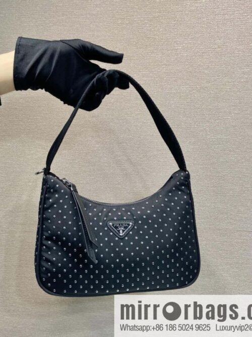 wsxc1734724216282_0-800x800dmhiedwmkfl130122_20250702213511.jpg PRADA 🎉 rivets Hobo 🎉 2025 1NE515 rivets