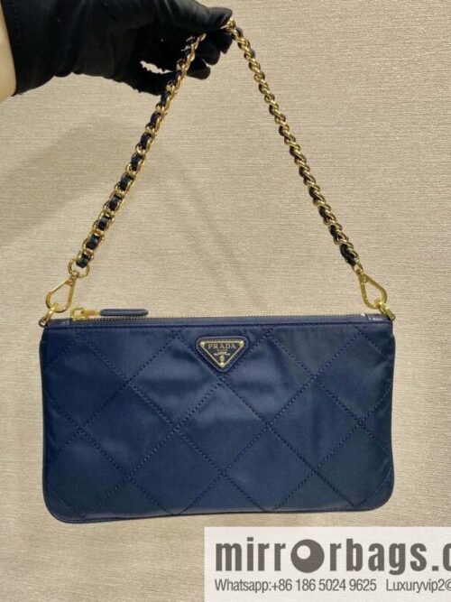 wsxc1735316288446_0-800x800rvy31et20pk126234_20250702193540.jpg PRADA 🎉 Embroidered Hobo 🎉 1 Nl 054 Underarm Bag 🎉🎉 Blue