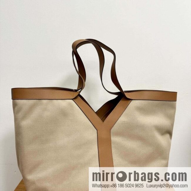 YSL 🆕 𝗪𝗛𝗬 𝗧𝗢𝗧𝗘 tote bag 🔥 817602 canvas