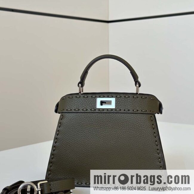 FENDI peekaboo new series I see you petite model number 80133As green