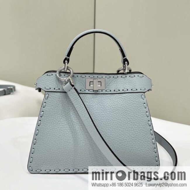 FENDI peekaboo new series I see you petite model number 80133As haze blue
