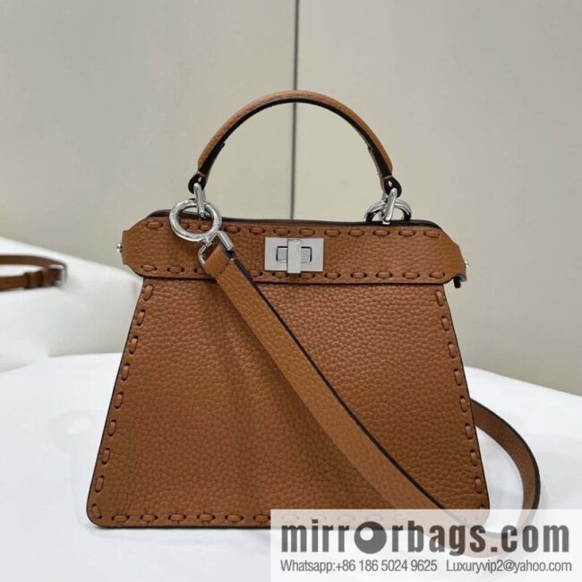 FENDI peekaboo new series I see you petite model number 80133As brown