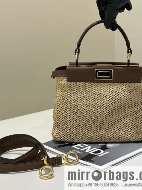 wsxc1735937940214_0-800x800y411hxbawpu121551_20250702155656.jpg FENDI raffia series Peekaboo hand-woven, model number 8667