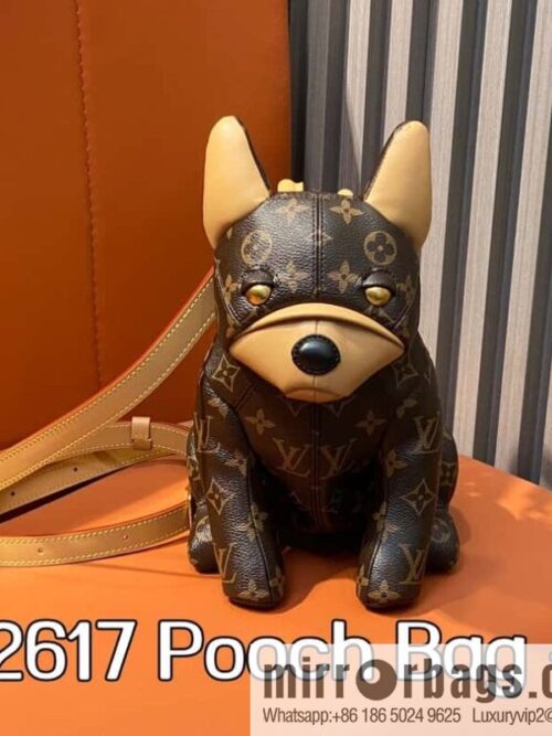 [Boutique‑grade] M12617 presbyopia, French Dou dog shoulder bag series, this Pooch Bag handbag