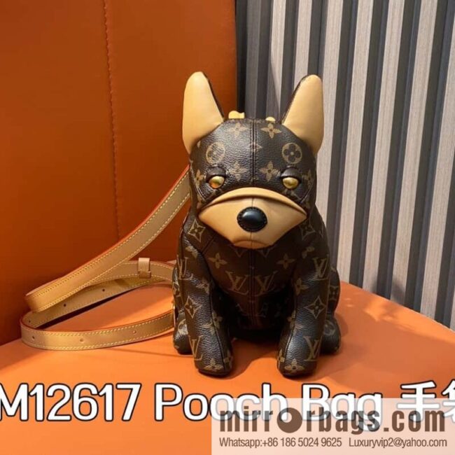 [Boutique‑grade] M12617 presbyopia, French Dou dog shoulder bag series, this Pooch Bag handbag