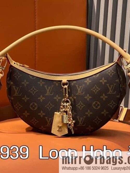 [Boutique‑grade] M12939 presbyopia, moon bag series Loop Hobo handbag
