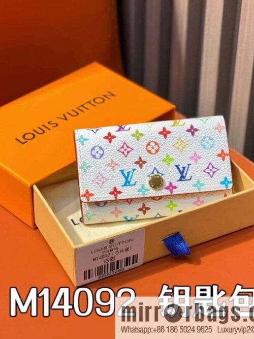 [Boutique‑grade] M14092 white color, key bag wallet series