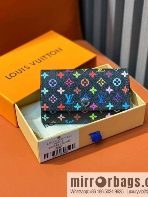 [Boutique‑grade] M14092 black color, key bag wallet series