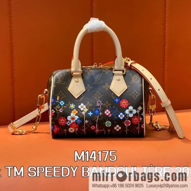 [Boutique‑grade] M14175 presbyopia silk screen, pillow bag speedy new LV x TM SPEEDY BANDOULIZRE 20 handbag