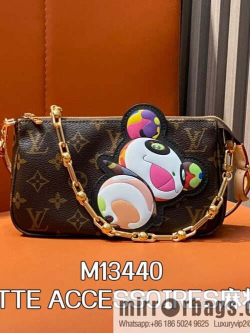 [Boutique‑grade] M13440 presbyopia, panda mahjong bag POCHETTE ACCESSOIRES mahjong bag handbag