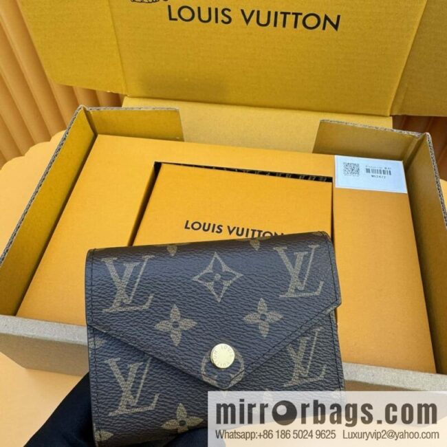 LV Victorine Wallet M62472 Gold Buckle [Official Full Chip Version]