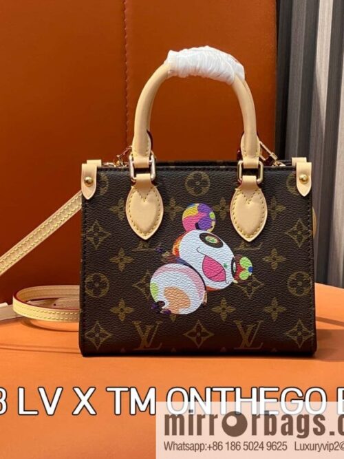 [Boutique‑grade] M13668 presbyopia, panda square bag, variable code chip version LV X TM ONTHEGO BB handbag