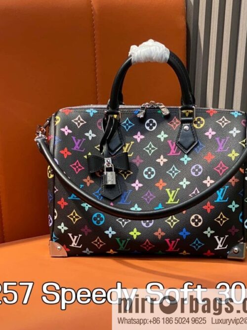 [Boutique‑grade] M13257 black color, pillow bag speedy Speedy Soft 30 handbag