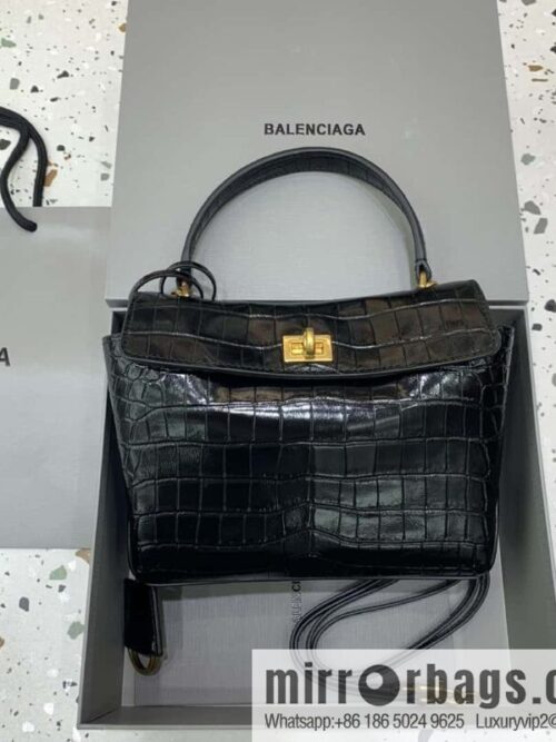 Balenciag rodeo mini [crocodile black] Model: 78972 handbag