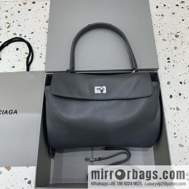 🖤[Small premium gray 】 𝐁𝐀𝐋𝐄𝐍𝐂𝐈𝐀𝐆𝐀 𝐑𝐎𝐃𝐄𝐎 𝐁𝐀𝐆 series handbag model number: 78972