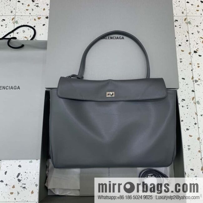 [Medium premium gray 】 𝐁𝐀𝐋𝐄𝐍𝐂𝐈𝐀𝐆𝐀 𝐑𝐎𝐃𝐄𝐎 𝐁𝐀𝐆 series handbag model number: 78972