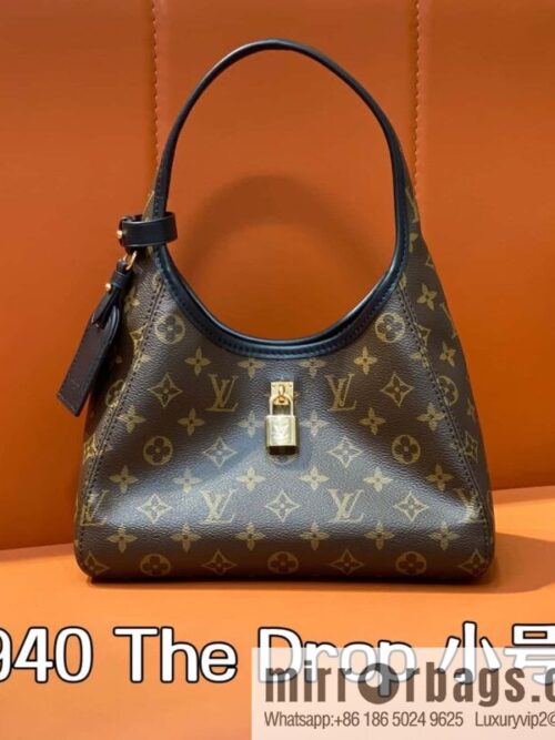 [Premium‑quality] M12940 monogram black hand carry armpit bag, the new The Drop small handbag of the season