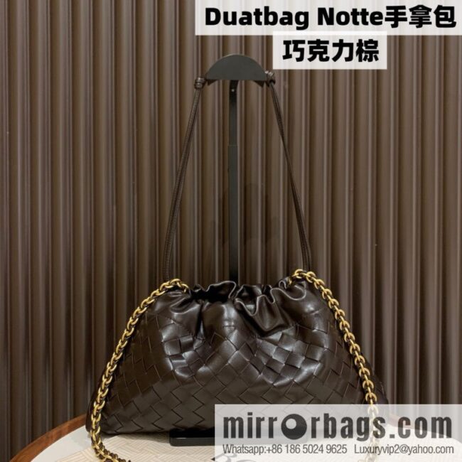 BV Dustbag Notte Clutch 839394 Chocolate Brown