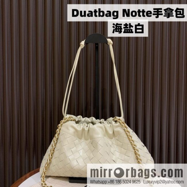 BV Dustbag Notte Clutch 839394 Sea Salt White