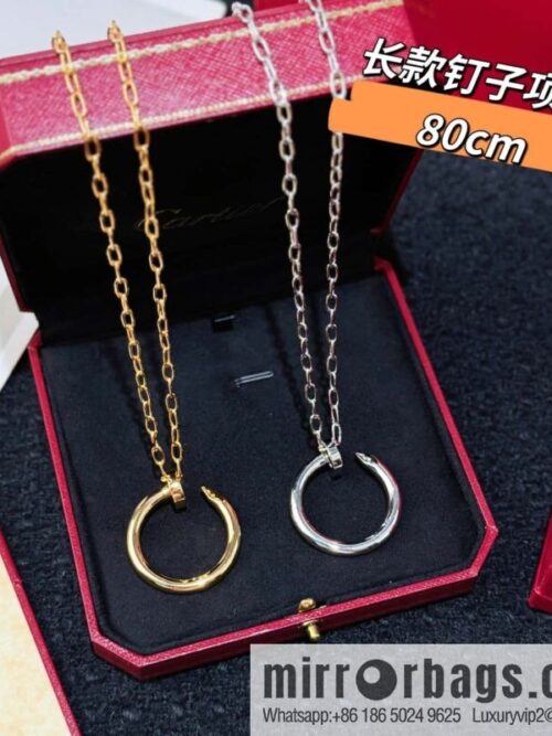 ❗New ❗ 80cm ☀☀ Cartier Cartier glossy nail necklace ☀