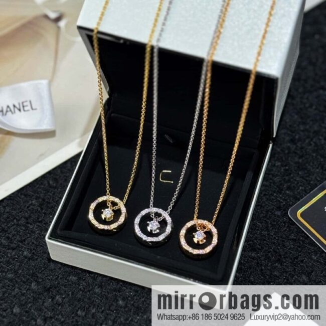 ❗️New ❗️ Chanel coco crush series full diamond full moon necklace