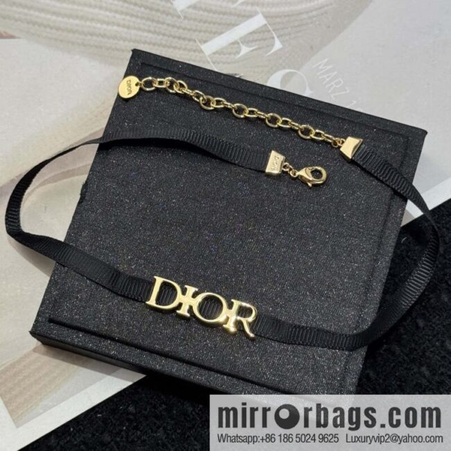 ❗️New ❗️ ☀️ New ☑️ Dior Dior black rope necklace ☀️