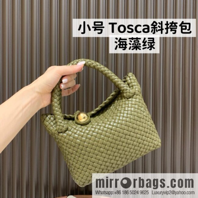 BV S Tosca crossbody bag 776755 Seaweed green